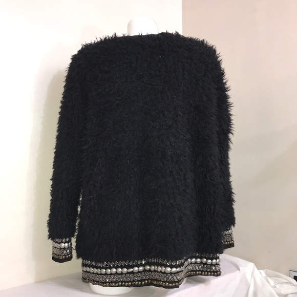 Jessica Simpson Black Furry Puff Women's Jacket - Picture 14 of 15